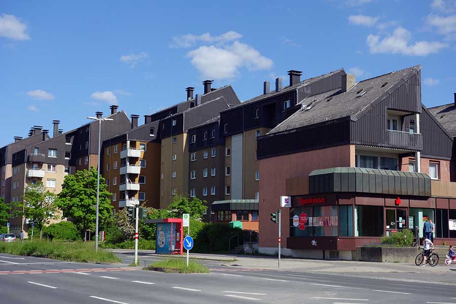 Stadtbekannte schwarze Dächer: das Malerviertel der STADTBAU BAMBERG