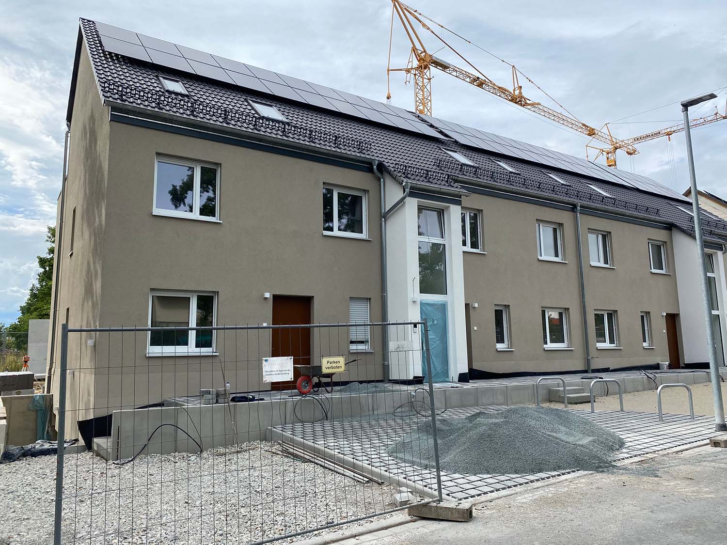 Die ehemalige Natosiedlung wird aufwändig renoviert durch die Stadtbau Bamberg